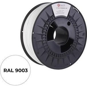 C-TECH Premium Line ABS 1.75mm 1kg fehér (3DF-P-ABS1.75-9003)