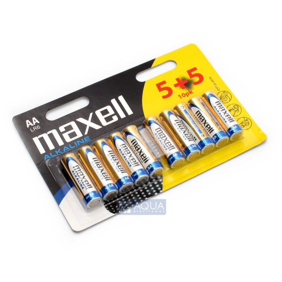 Maxell 1.5V Alkáli AA ceruza elem (10db / csomag) (LR6) (LR6/MN1500)