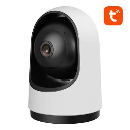 Камера за наблюдение Avatto IPC03, 4MP, Wi-Fi, нощна, детекция на движение, бяла