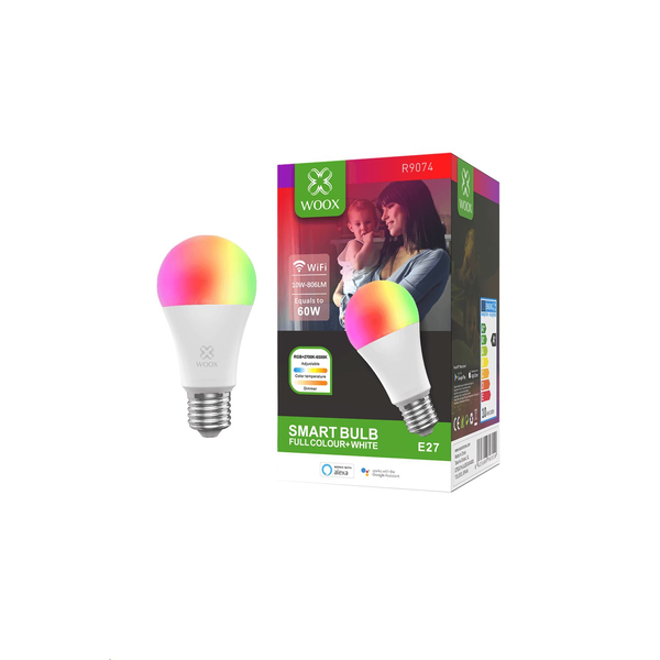 Woox Smart Home okos LED fényforrás E27 10W 2700-6500K (R9074)