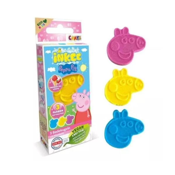 Craze 3 darabos Peppa malacos fürdőbomba csomag - Színes