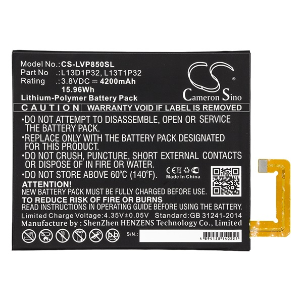 Cameron Sino CS-LVP850SL Lenovo Tab 2 8.0 (A8-50) Tablet akkumulátor 4200 mAh (CS-LVP850SL)