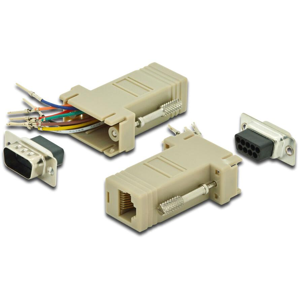 ASSMANN Electronic AK-610517-000-I adaptér RS-232 RJ-45 Béžový