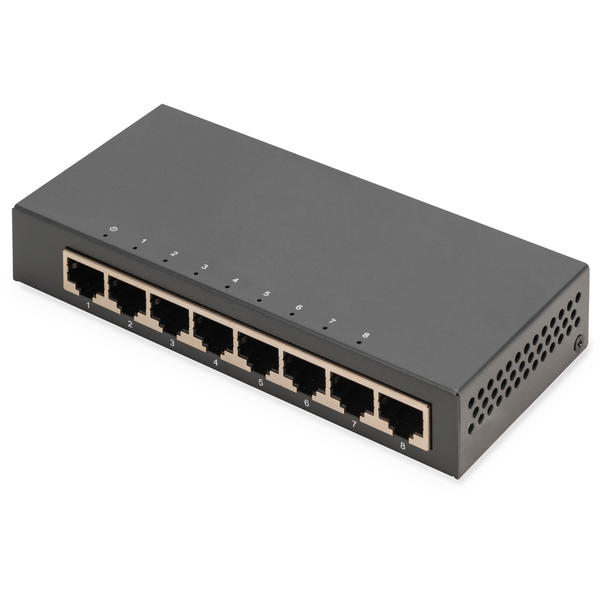 Přepínač Digitus DN-80066-1 černý 8 portů Gigabit