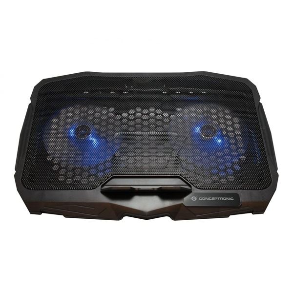 Conceptronic THANA07B køling til laptop 43,2 cm (17") Sort