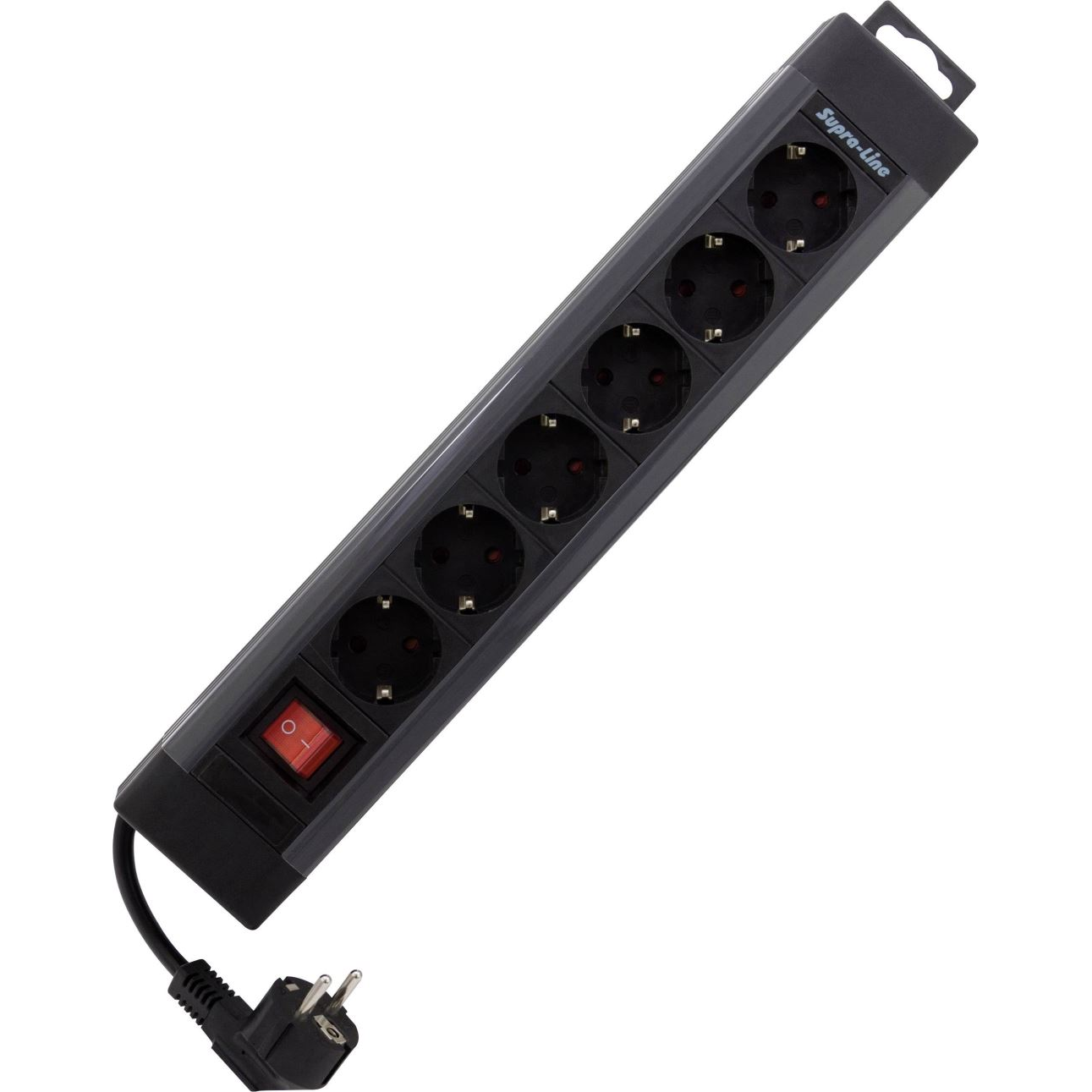 REV 0014612513 Elosztó kapcsolóval 6 részes Fekete Védőérintkezős (r0014612513)