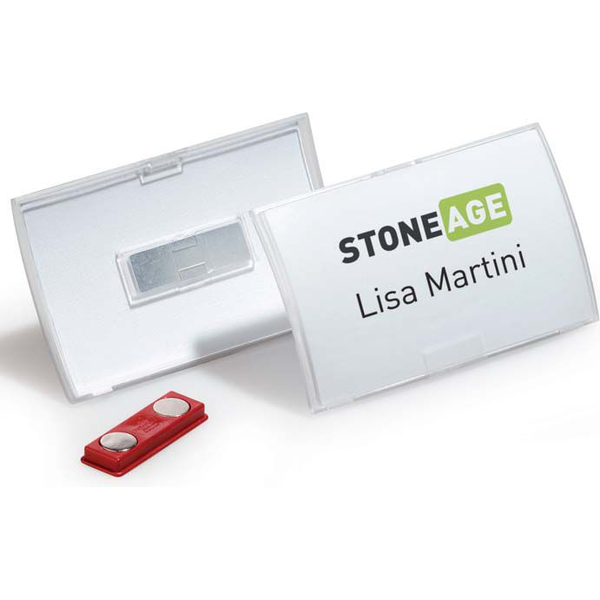 Durable 821519 Névtábla CLICK FOLD MAGNET 54x90mm - 8215 Mágnes 10 db