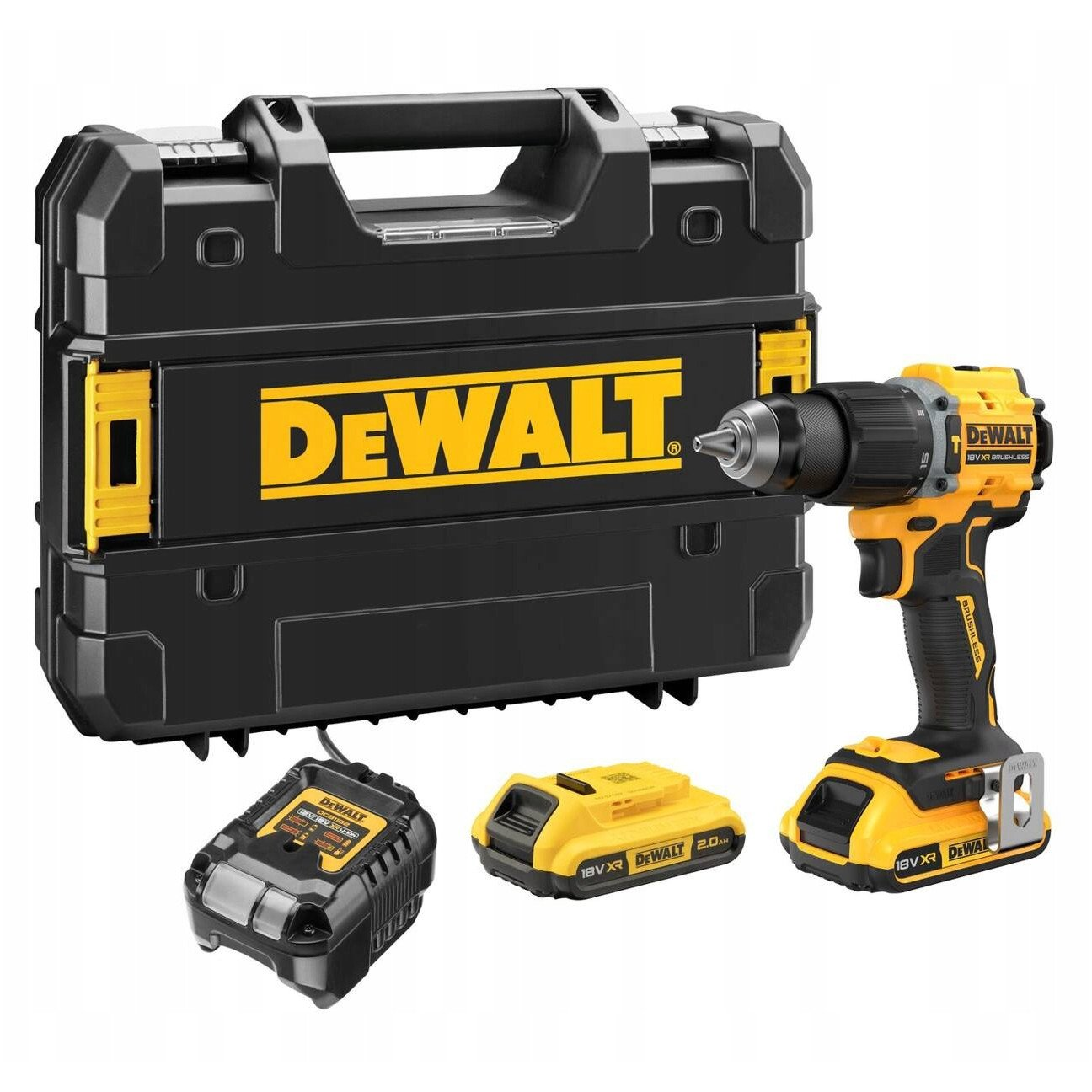 DEWALT DCD799D2T-QW 2 sebességfokozat-Akkus ütvefúró-csavarozó 2. akkuval, Töltővel, Hordtáskával (DCD799D2T-QW)