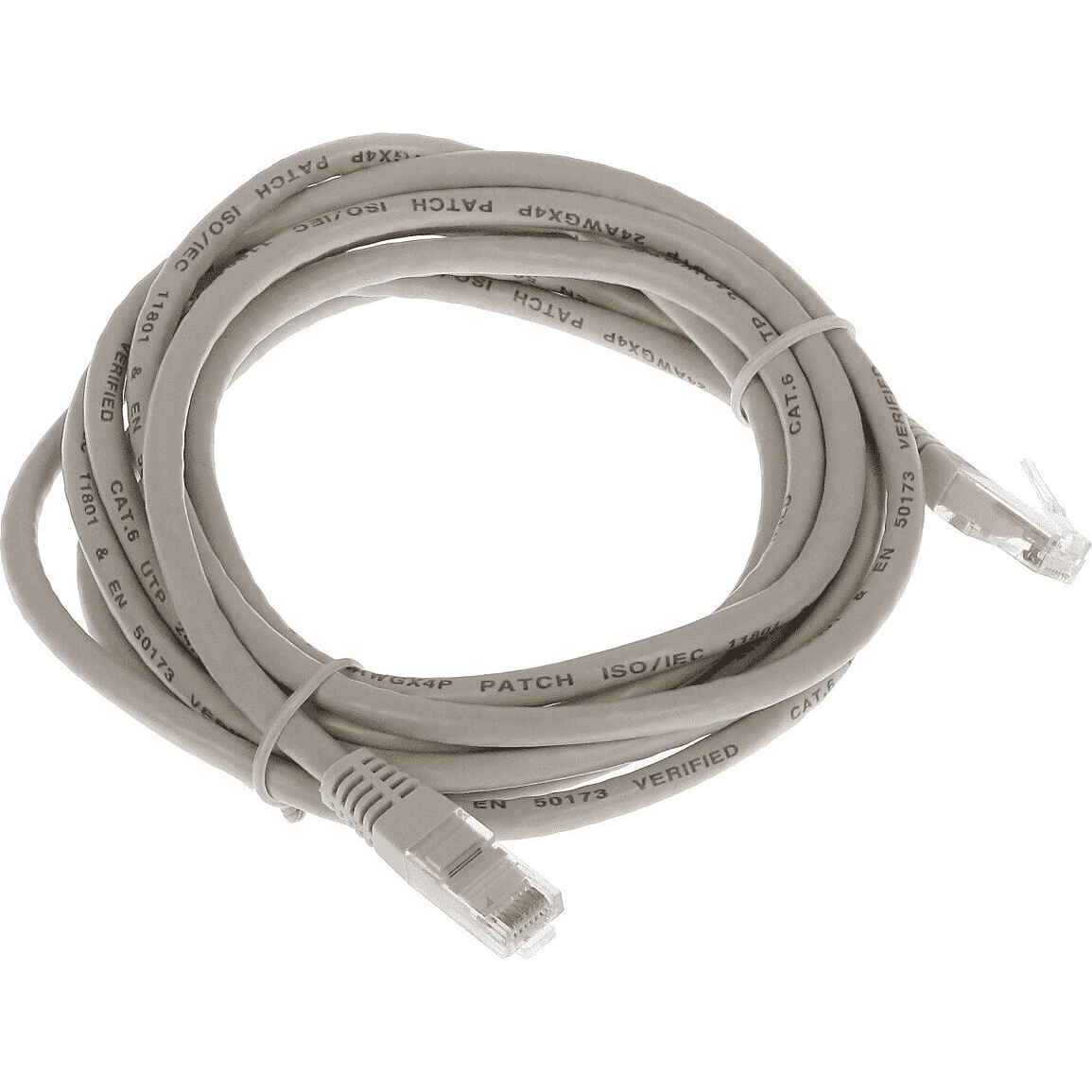 Value 21.99.0903 RJ45 Hálózati kábel, patchkábel CAT 6 U/UTP 3.00 m Szürke Árnyékolatlan 1 db (RJ45/6/3.0-GREY)