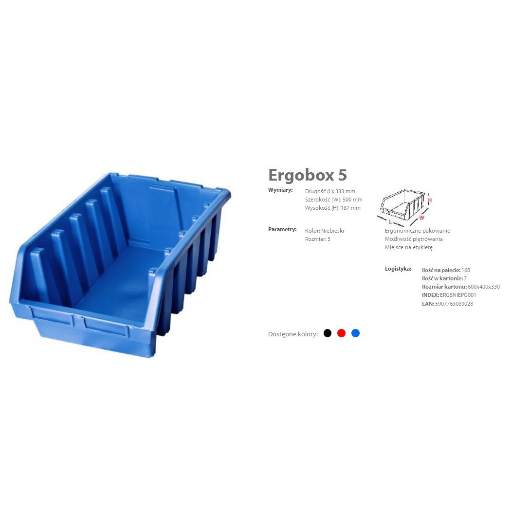 Nyitott rendszerező Patrol 333 x 500 x 187 mm 1 db (ERG5NIEPG001)