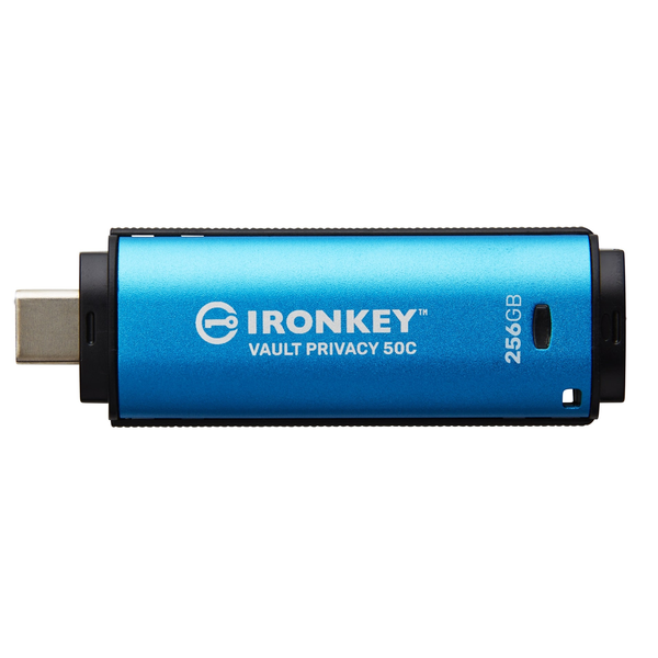 Kingston Technology IronKey Vault Privacy 50 USB-nøgle USB Type-C 3.2 Gen 1 (3.1 Gen 1) Sort, Blå