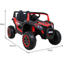 Ramiz Buggy UTV 2000M Racing Elektromos autó - Piros