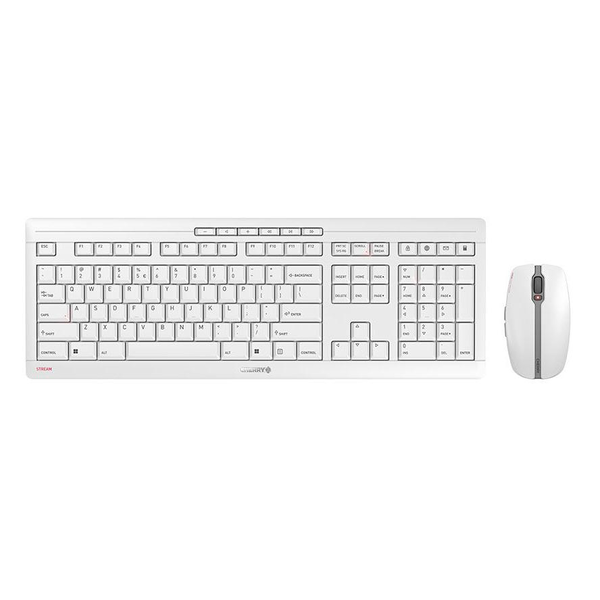 CHERRY Stream Desktop tastatur Mus inkluderet Kontor RF trådløst QWERTY US engelsk Grå