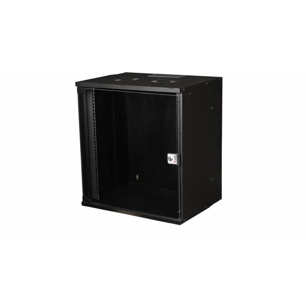 Equip EWM-12-5440-B stativ 12U Vægmonteret stativ Sort