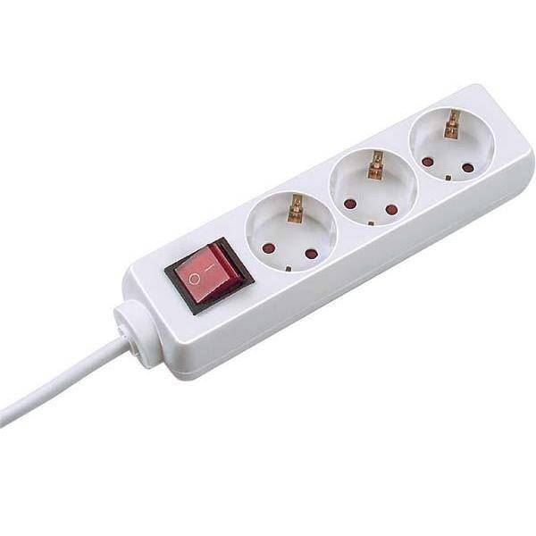 BACHMANN SELLY Steckdosenleiste 3x Schutzkontakt Schalter weiss 1,5m