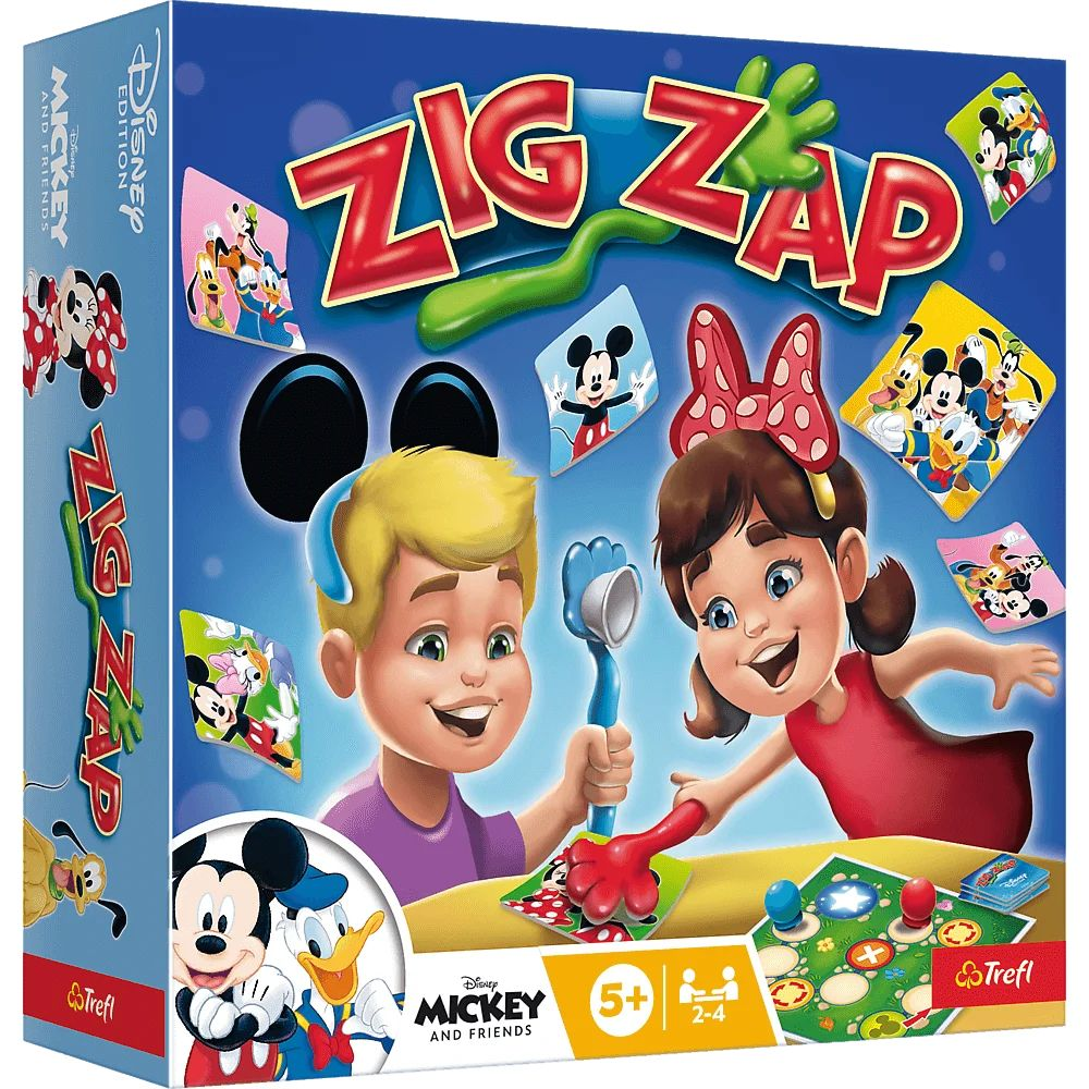 Trefl 02438 Zig Zap Mickey egér és barátai Családi társasjáték (02438)