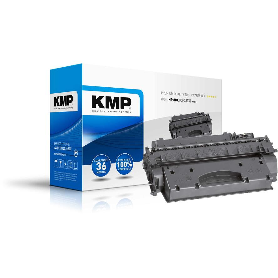 KMP Toner HP CF280X black 7300 S. H-T164 remanufactured (1235,8300)