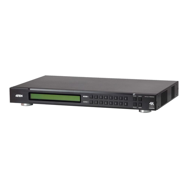 ATEN VM0808HB-AT-G матричен превключвател AV матричен превключвател Вграден дисплей 38,1 W