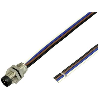 BKL Electronic 2703003 Érzékelő/működtető beépíthető dugó M12 0.5 m Pólusszám: 3 1 db (2703003)