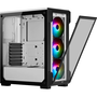 CORSAIR iCue 220T RGB Front Glass Edition Mid-Tower Gépház, Fehér