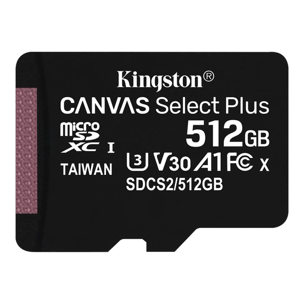 Kingston Canvas Select+ micro SD 100/85 MB/s 512 GB