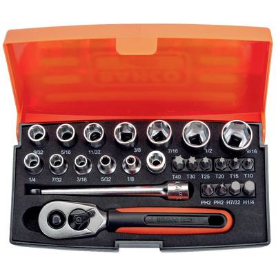 Bahco Dugókulcs készlet 1/4 25 részes (SL25AF) (SL25AF)