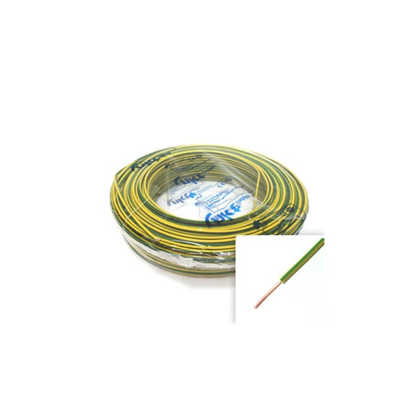 H07V-U 1x1,5 mm2 100m MCu z/s vezeték (MCU 1,5 ZÖLD-SÁRGA)