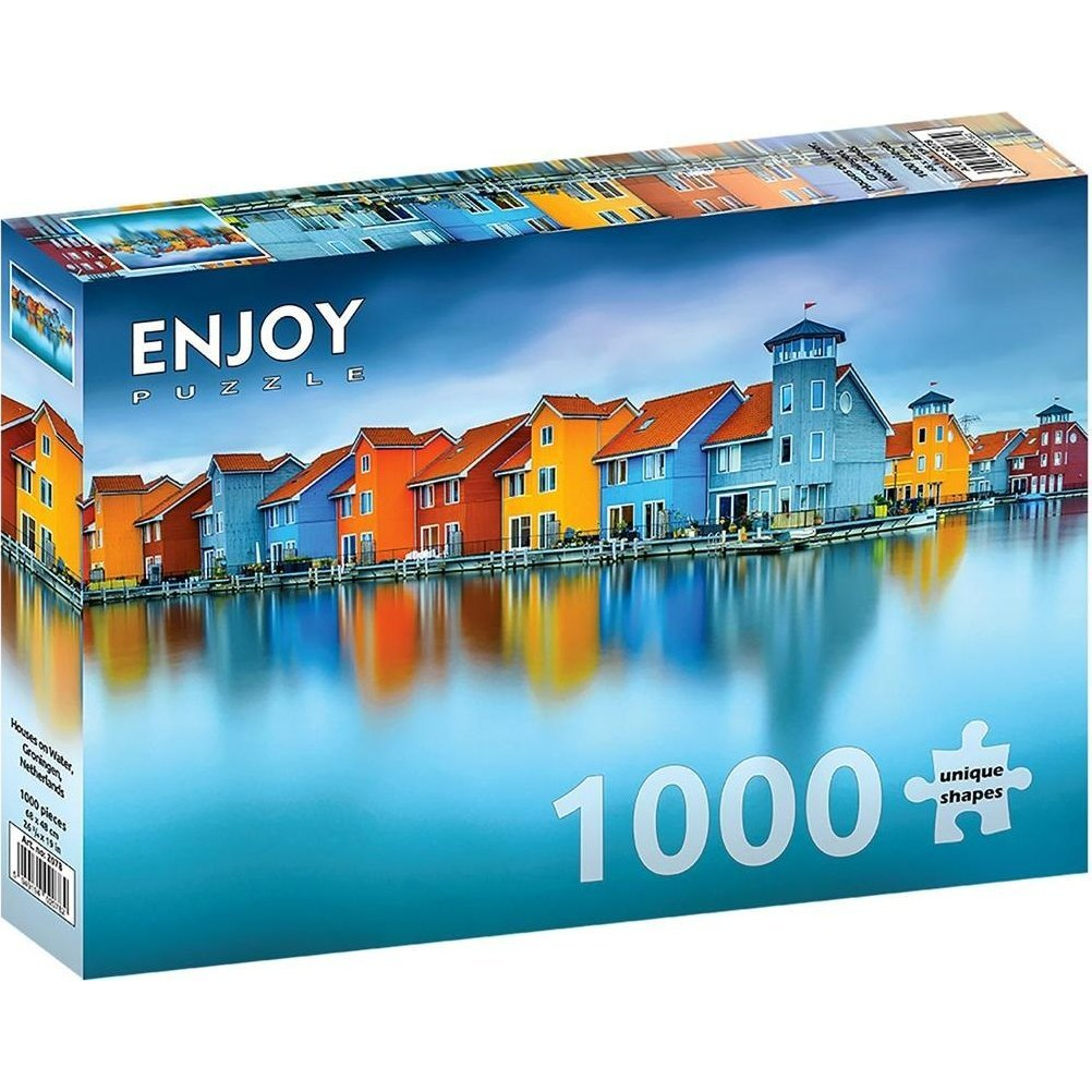 Enjoy 1000 db-os Puzzle - Houses on Water, Groningen, Netherlands 2078 (5949194020782)