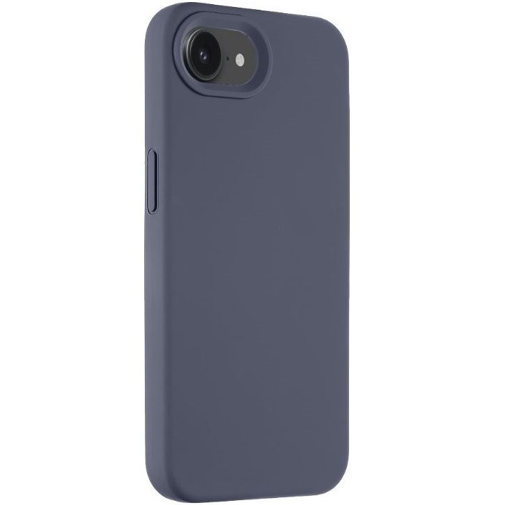 Apple iPhone 16e, Szilikon tok, mikrofiber plüss belső, Magsafe kompatibilis, Tactical MagForce Velvet Smoothie, bazooka-szürke (TS11589)