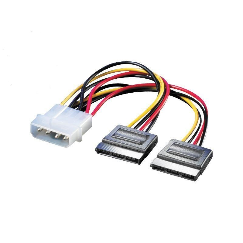 Roline Molex -> 2xSATA csatlakozó 20cm (11.03.1050) (11.03.1050)