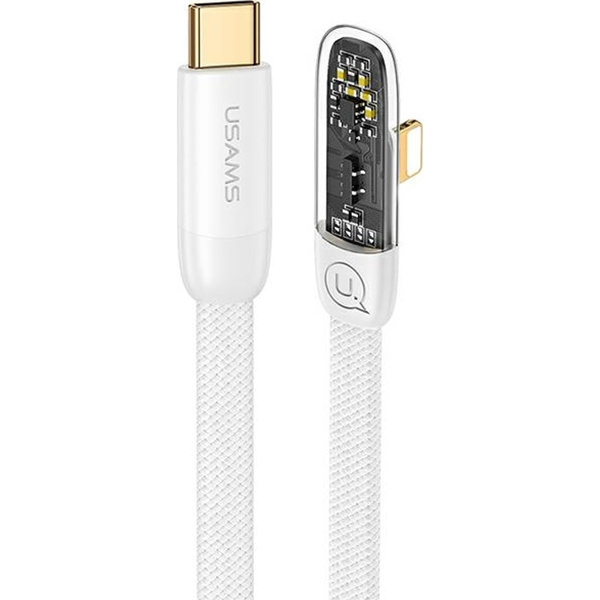 Kabel Usams USB typ C - Apple Lightning 2 m bílý