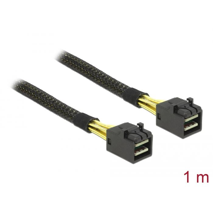 Delock Mini SAS HD SFF-8643 > Mini SAS HD SFF-8643 kábel 1m (83387) (del83387)