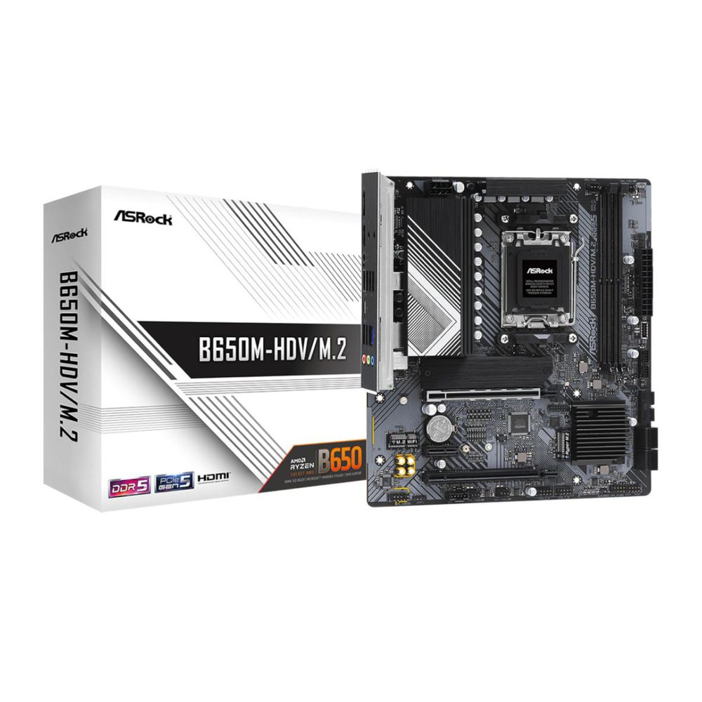 Asrock B650M-HDV/M.2 desktop alaplap microATX (90-MXBLA0-A0UAYZ)