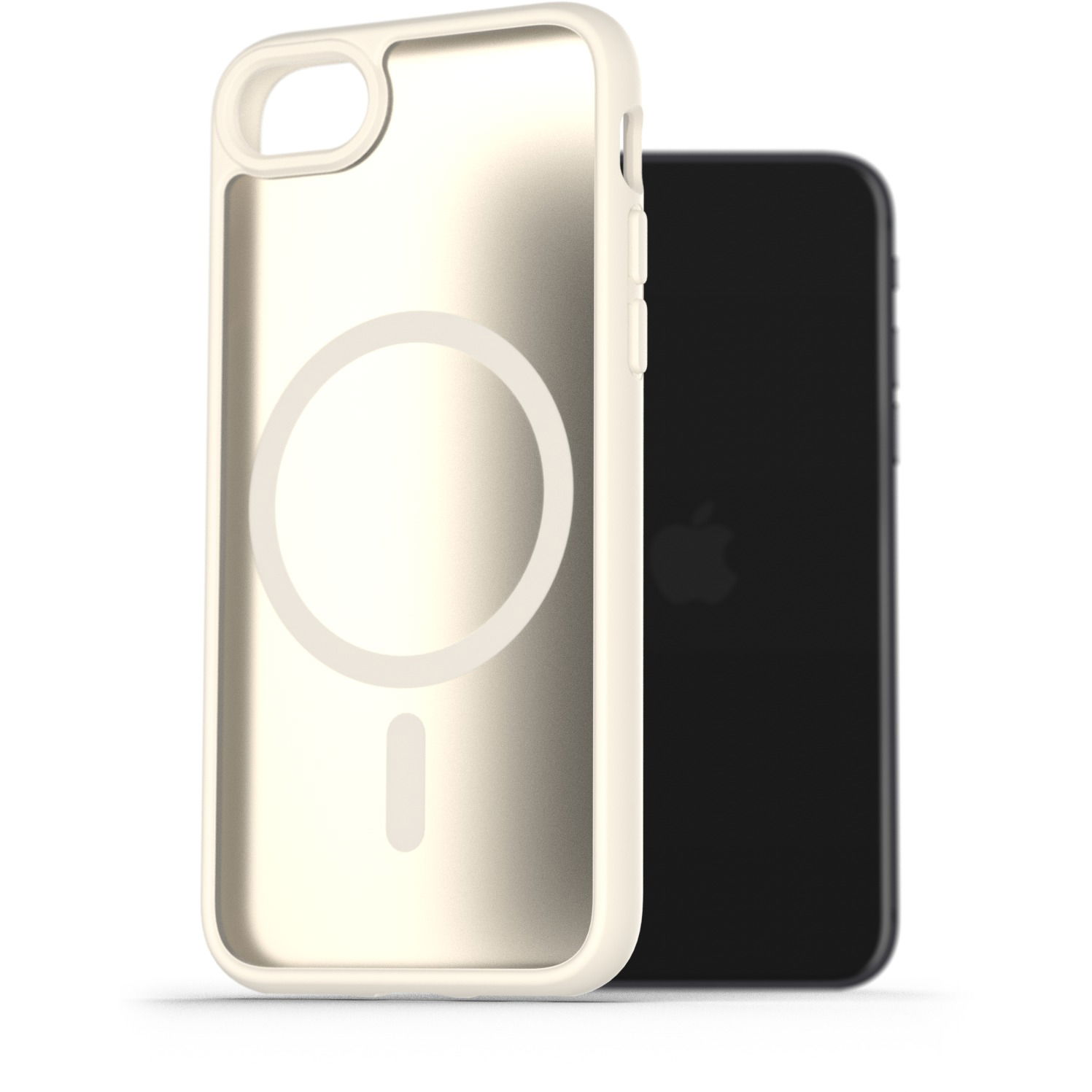 AlzaGuard Matte Case Compatible with Magsafe iPhone 7 / 8 / SE 2020 / SE 2022 fehér tok (AGD-PCMM69W)