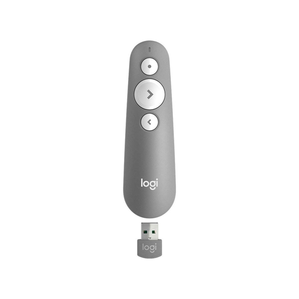 Logitech R500s lézer pointer prezentáló eszköz, középszürke (910-006520)