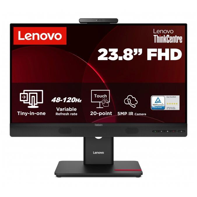 Монитор Lenovo ThinkCentre TIO24 Gen6 — 13LBGAT6EU, черен