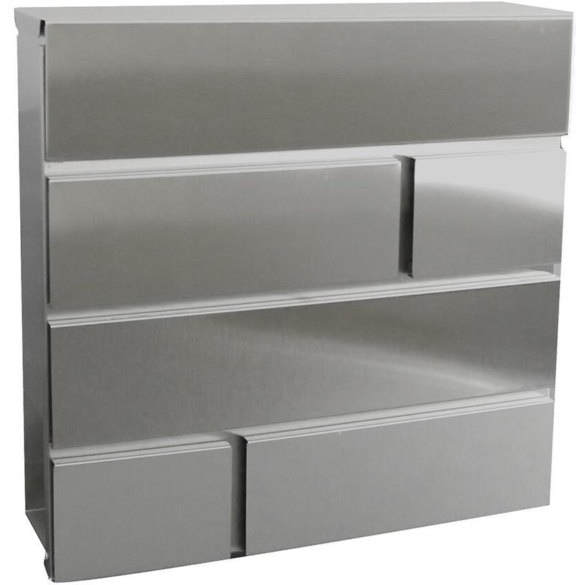 M.A.T. Group Bricks Postaláda, rozsdamentes acél, 370×370×105 mm (524105)