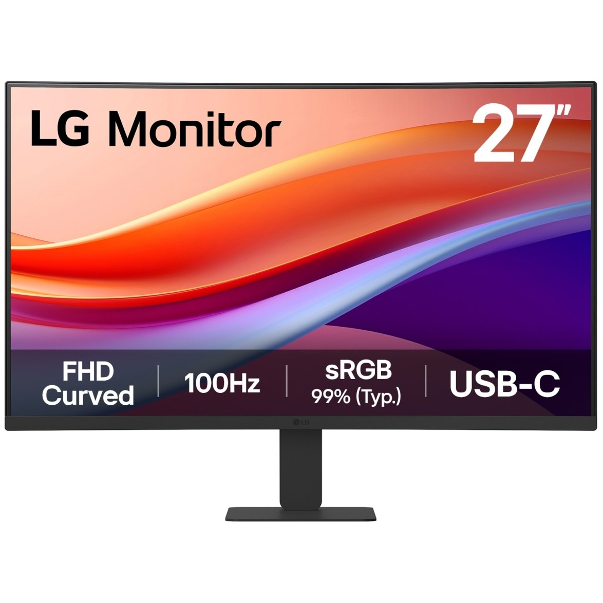 LG 27U421A-B 27" Full HD ívelt VA monitor 100Hz USB-C (27U421A-B.AEUQ)