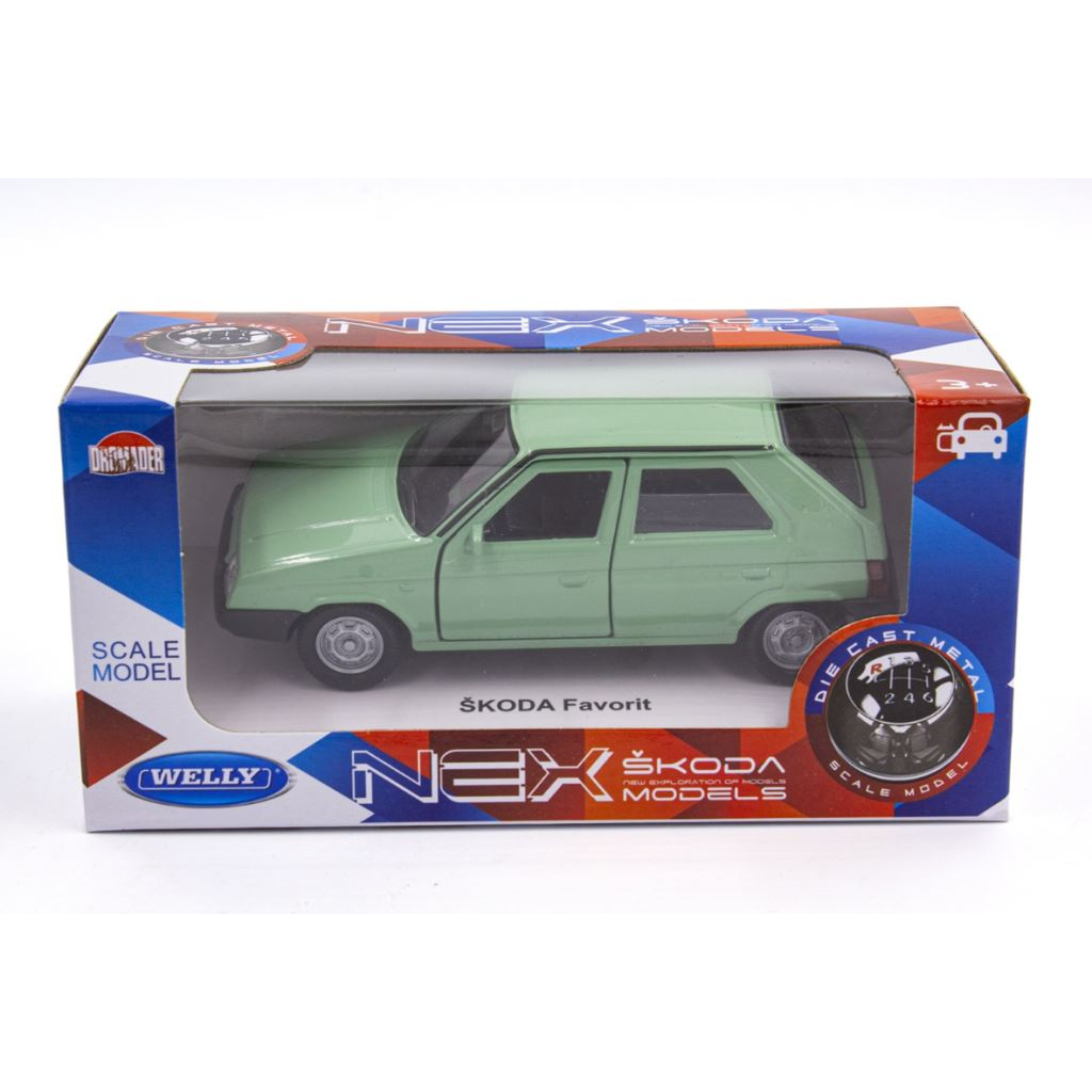 Nex Skoda Favorit kisautó dobozban 1:34 (30028568) (30028568)