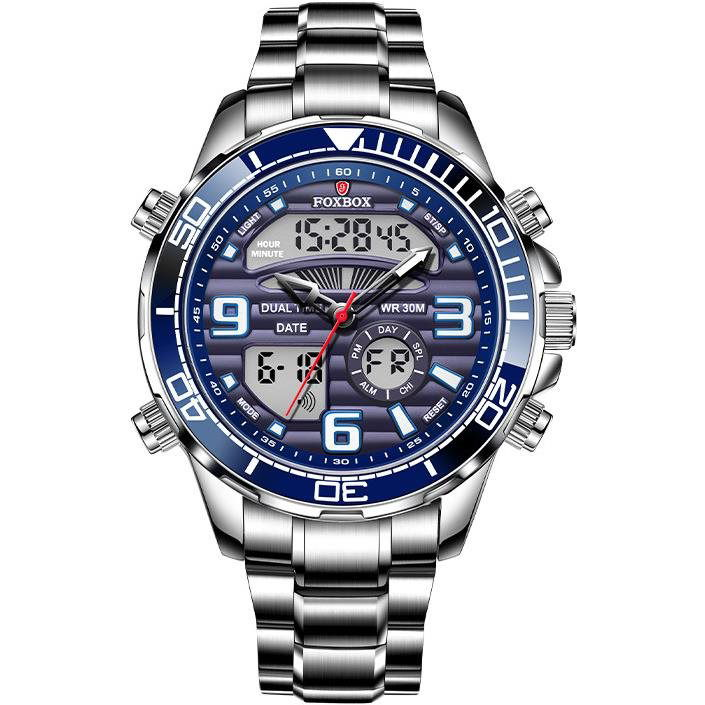 Lige Man digitális steel FB 0007-2 - kék (19944)