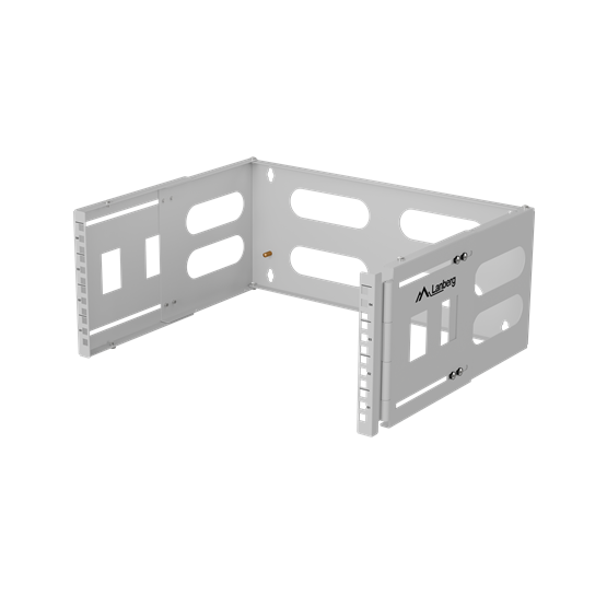 Nástěnný držák Lanberg rack 19" 4U 497x400/240 šedý