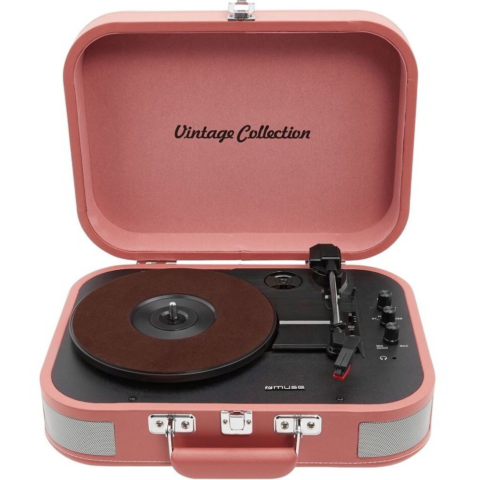 Muse MT-201 BTP Lemezjátszó Rózsaszín (3700460207878)