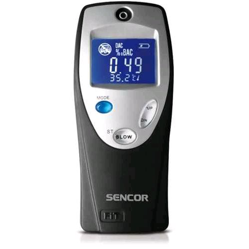 Алкотестер Sencor SCA BA02, с 3 дюзи, Черен