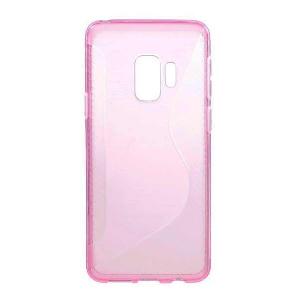 Szilikon telefonvédő (S-line, karbon minta) RÓZSASZÍN [Samsung Galaxy S9 (SM-G960)] (5996457755776)