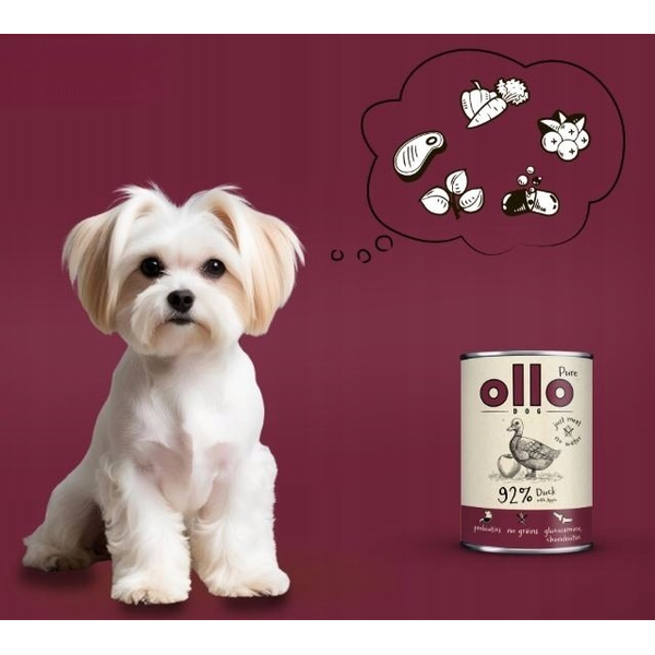 Ollo Ollo Pure Kaczka z Jabłkiem 850g