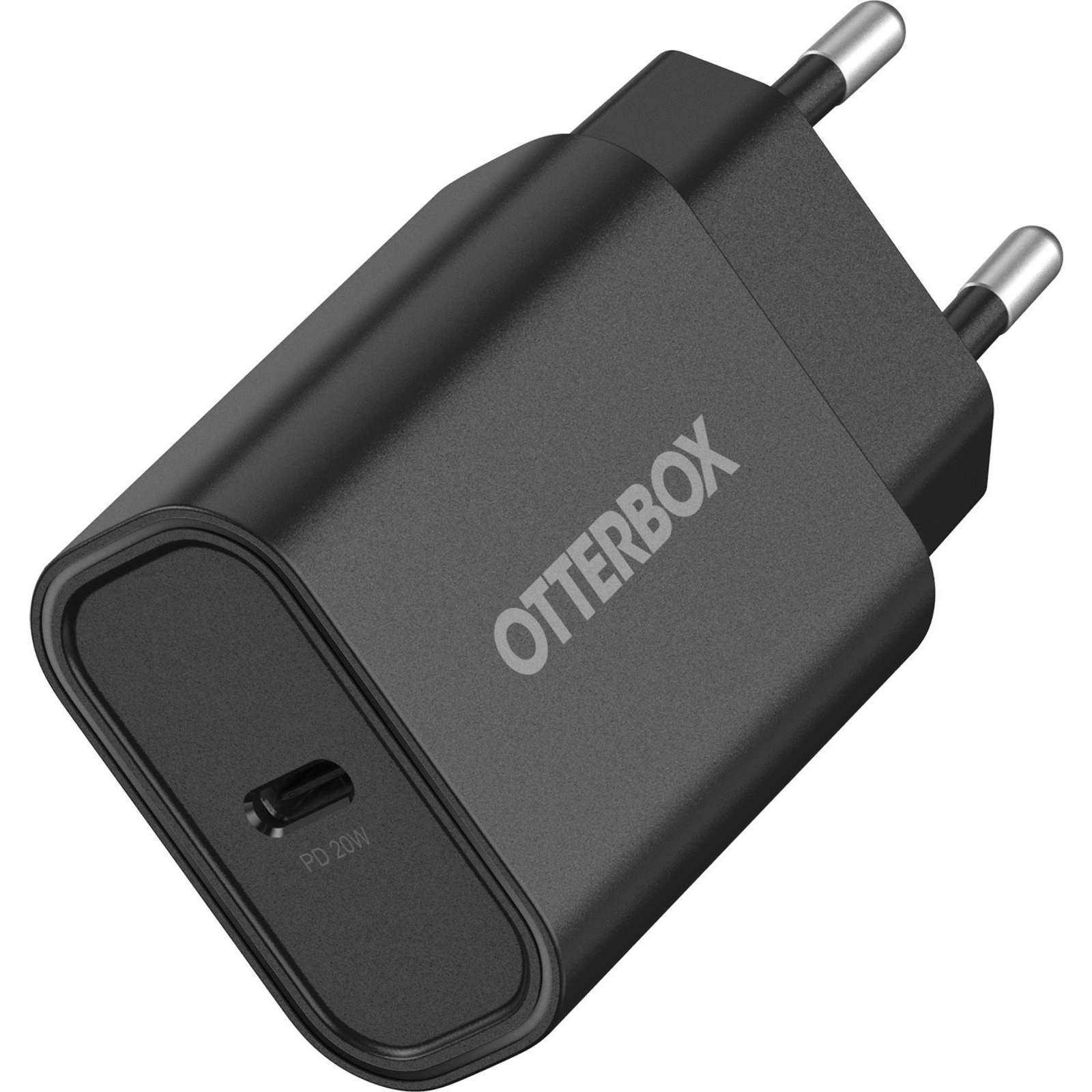 OB STANDARD EU WALL CHARGER 20W - 1X USB-C 20W USB-PD BLACK - PR (78-81362)