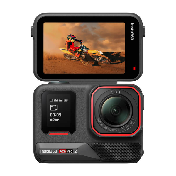 Insta360 Ace Pro 2 Dual Vízálló Akciókamera 8K 30fps - Fekete (2db Akkumulátorral)