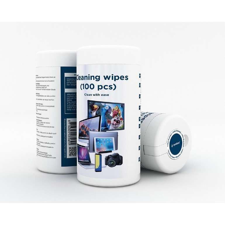 Gembird CK-AWW100-01 Alkoholos törlőkendő (100db / csomag) (CK-AWW100-01)