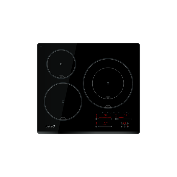 CATA - Beépíthető indukciós főzőlap INSB-6028 BK fekete Hob to Hood
