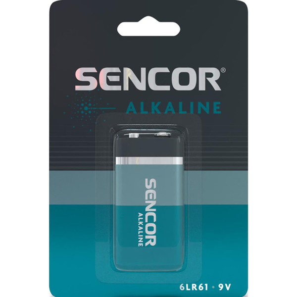 Alkalická batéria Sencor 9V (6F22) 1 ks